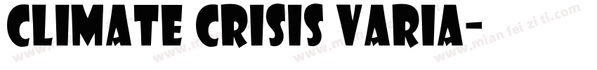 Climate Crisis Varia字体转换